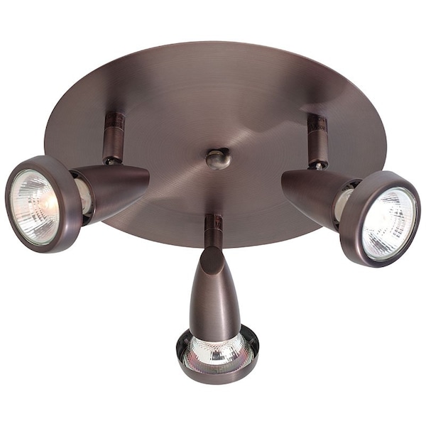 Access Lighting Mirage, 3 Light Adjustable Flush Mount, Bronze Finish 52221-BRZ - main